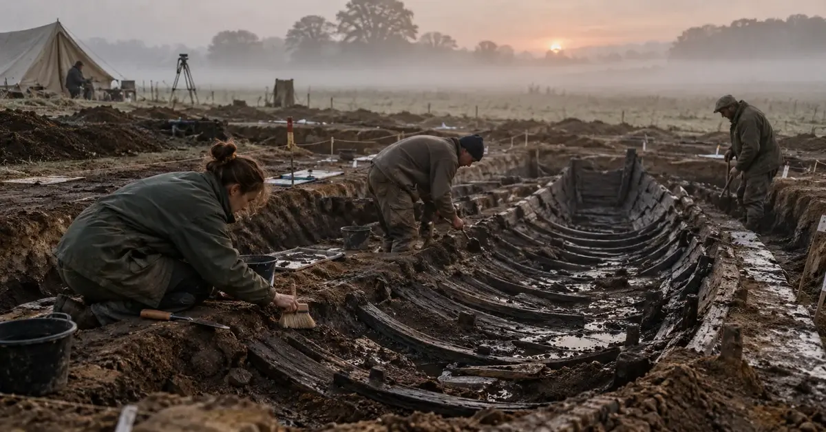 The ship burial and the Sutton Hoo helmet