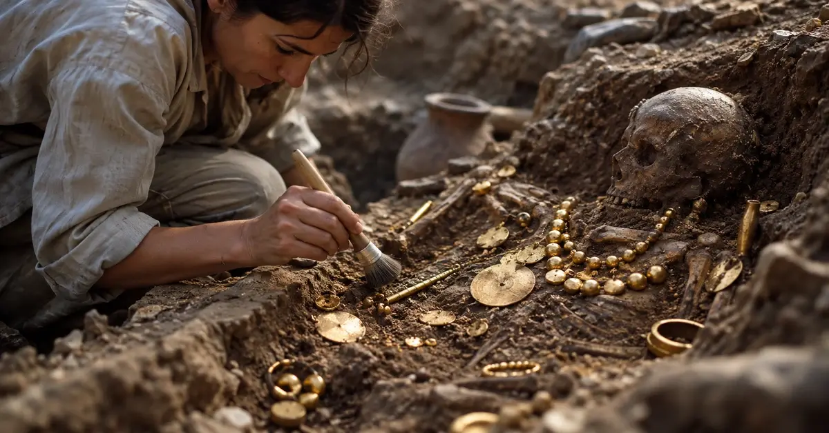 Artefactos de ouro da necrópole calcolítica de Varna
